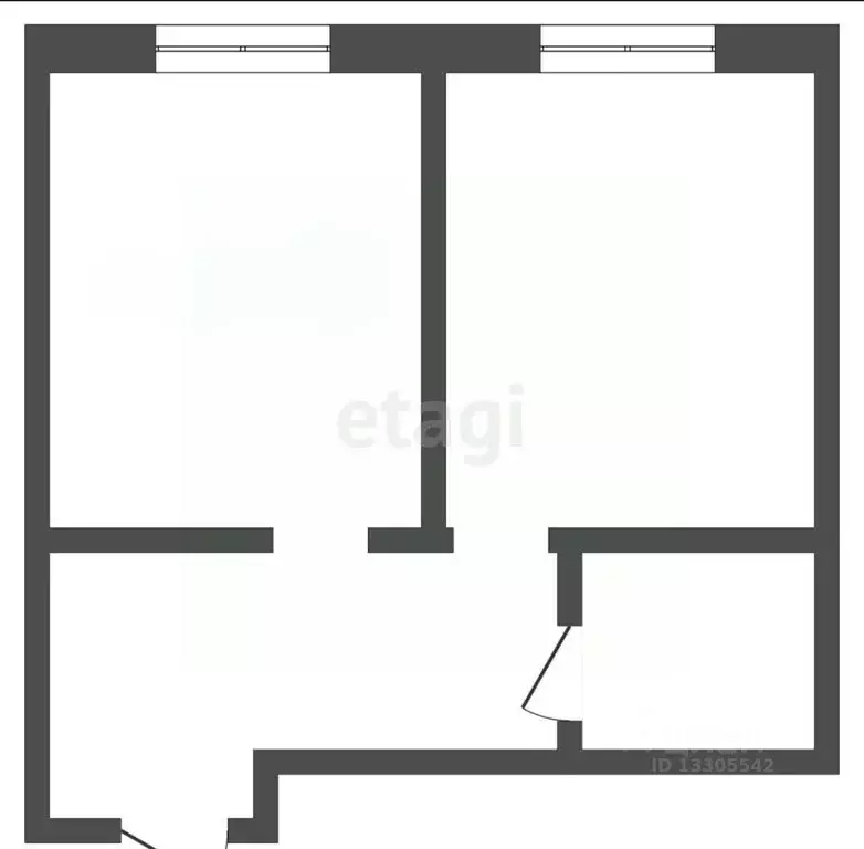 1-к кв. Кемеровская область, Кемерово Октябрьский просп., 30Б (40.7 м) - Фото 2