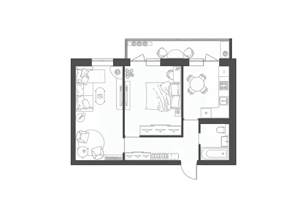 2-к кв. Волгоградская область, Волгоград Квартал жилой комплекс (52.11 ... - Фото 0