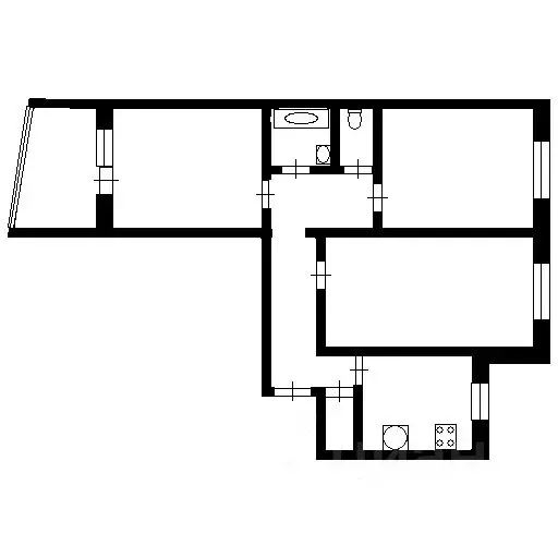 3-к кв. Тюменская область, Тюмень ул. Свердлова, 22 (67.7 м) - Фото 2