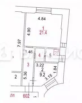 2-к кв. Москва Большой Гнездниковский пер., 10 (44.1 м) - Фото 2