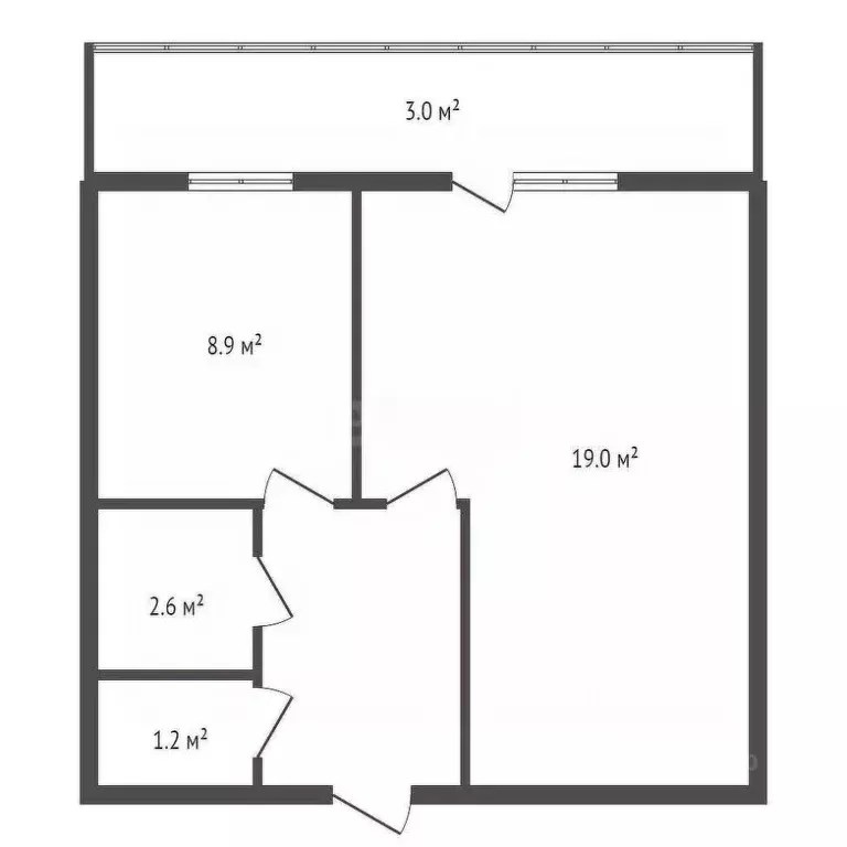 1-к кв. Воронежская область, Воронеж просп. Труда, 8Б (40.7 м) - Фото 2