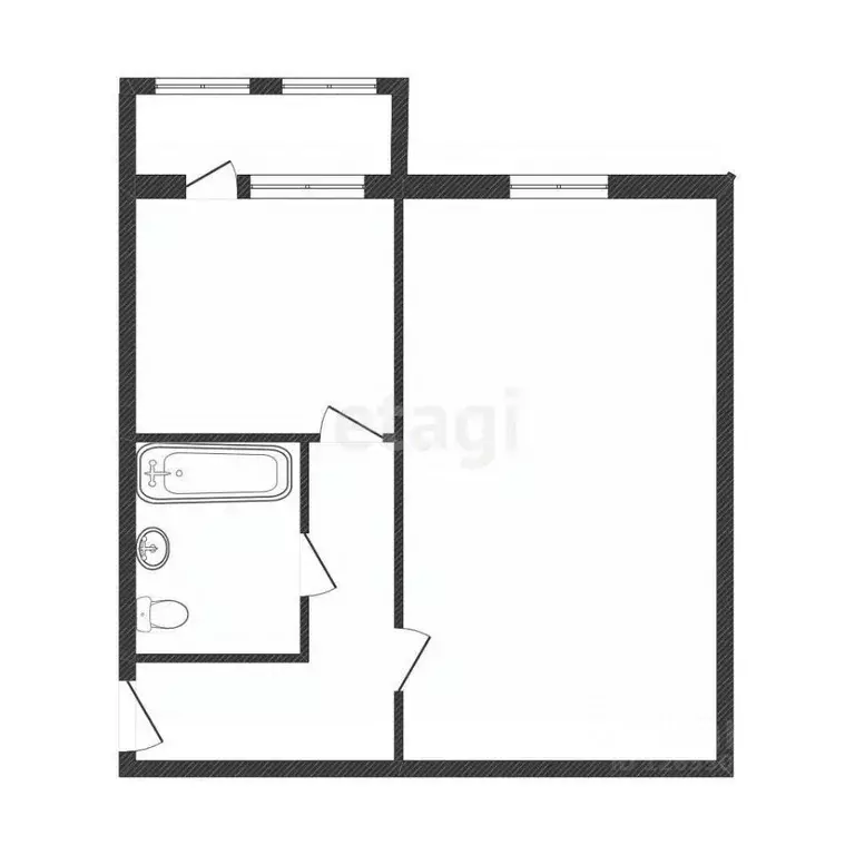 1-к кв. Костромская область, Кострома ул. Свердлова, 125А (37.7 м) - Фото 1