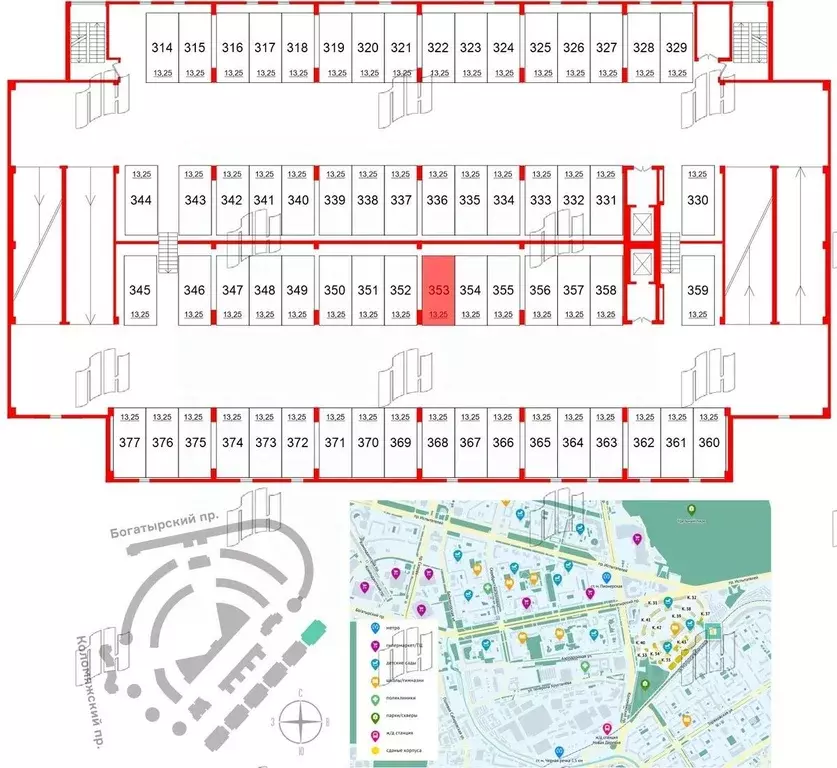 Гараж в Санкт-Петербург Коломяжский просп., 13к2 (13 м) - Фото 0