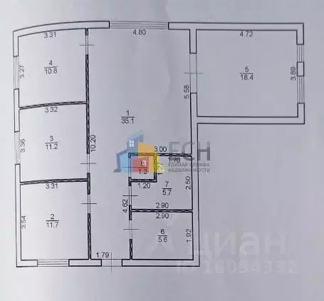 Дом в Тульская область, Щекинский район, Первомайский городское ... - Фото 2