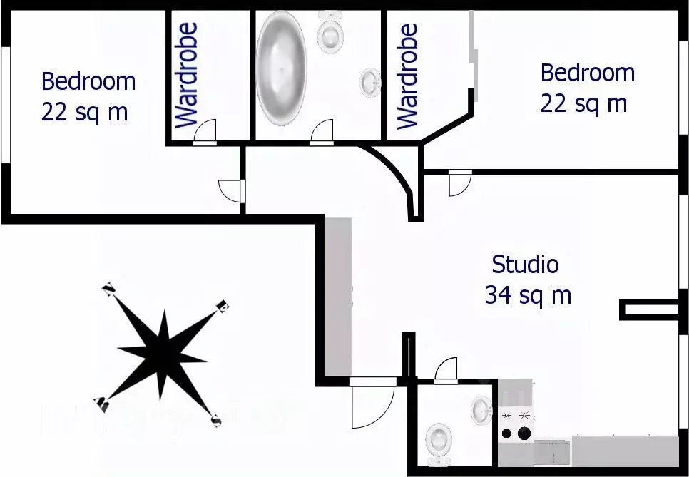 3-к кв. Москва Хорошевское ш., 12к1 (87.0 м) - Фото 1