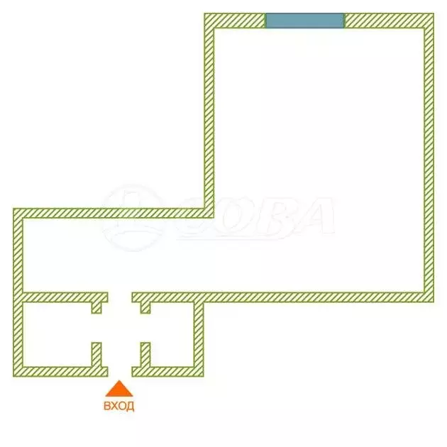 1к в -комнатной квартире (17 м) - Фото 2