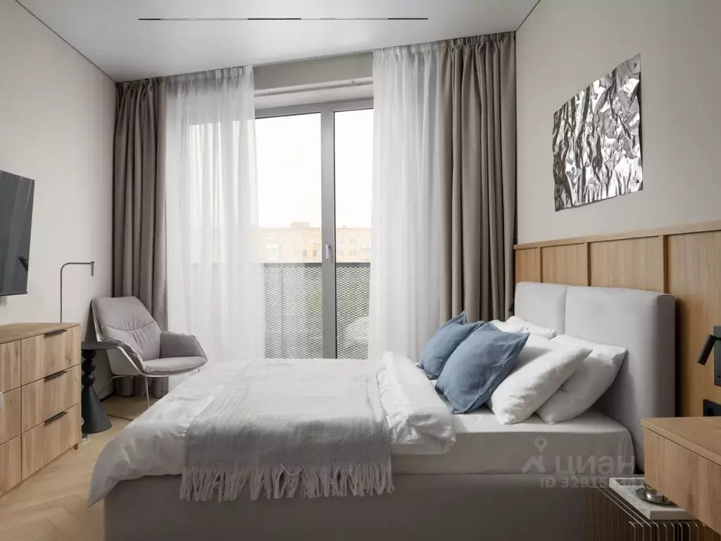 Студия Москва ул. Даниловский Вал, 1А (34.0 м) - Фото 1