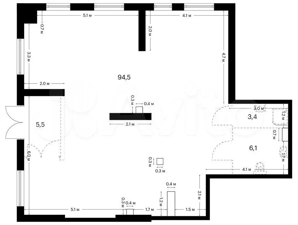 Продам помещение свободного назначения, 109.5 м - Фото 0