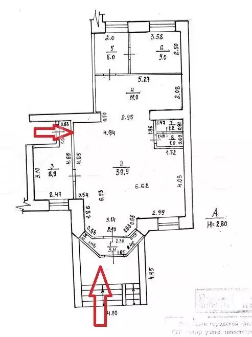 Торговая площадь в Башкортостан, Уфа ул. Кирова, 46 (80 м) - Фото 2