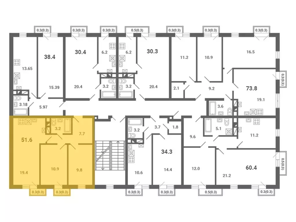 2-комнатная квартира: посёлок Мещерино, микрорайон Южные Горки, 4-й ... - Фото 1