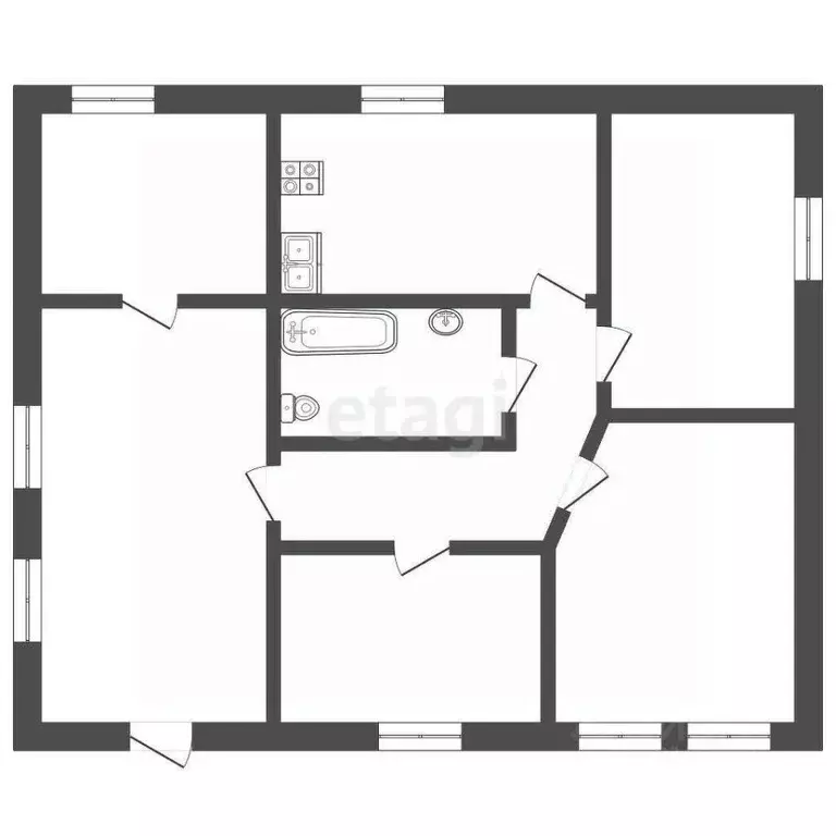 Дом в Саратовская область, Балашовский район, с. Репное ул. 60 лет ... - Фото 1