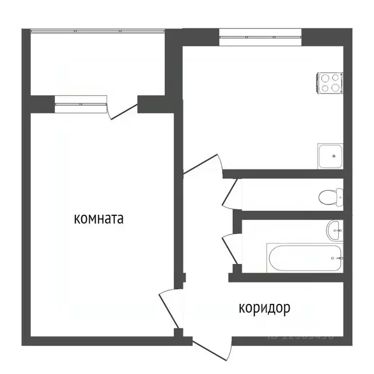 1-к кв. Воронежская область, Воронеж ул. Хользунова, 123 (38.0 м) - Фото 2