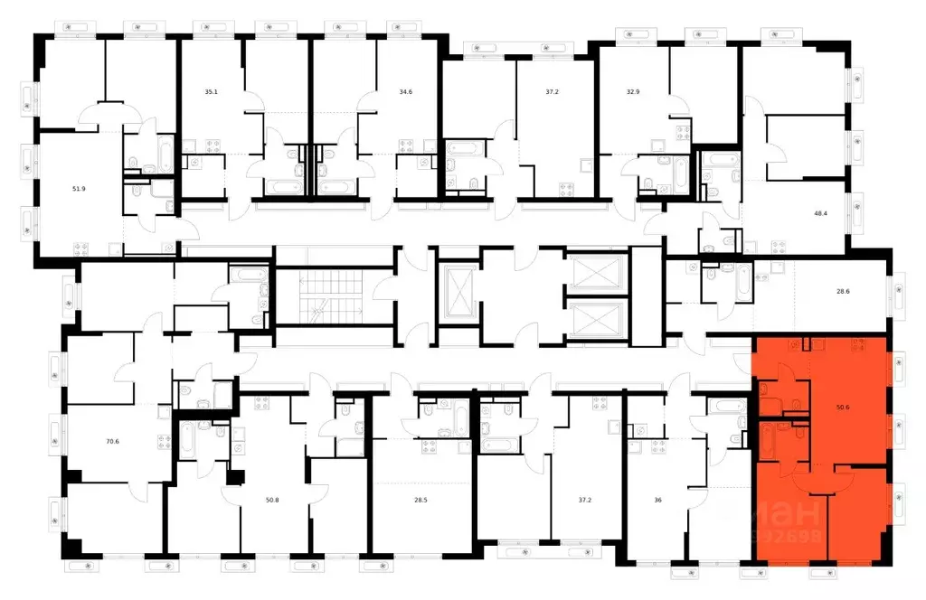 2-к кв. Московская область, Ленинский городской округ, Боброво пгт ... - Фото 2