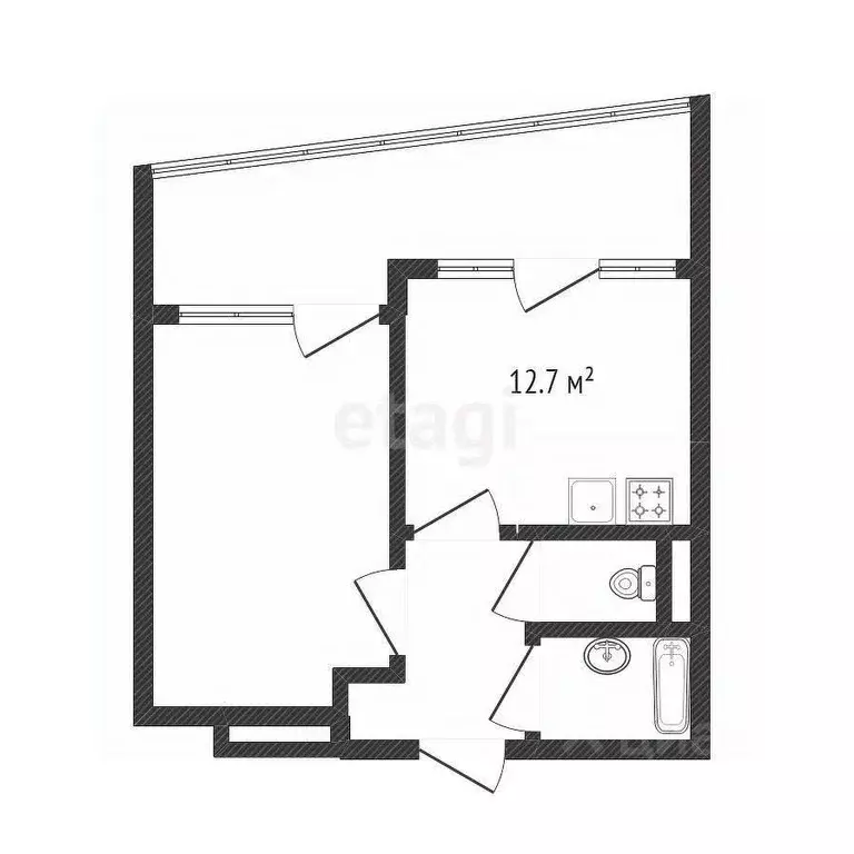 1-к кв. Санкт-Петербург бул. Балтийский, 4 (39.5 м) - Фото 1