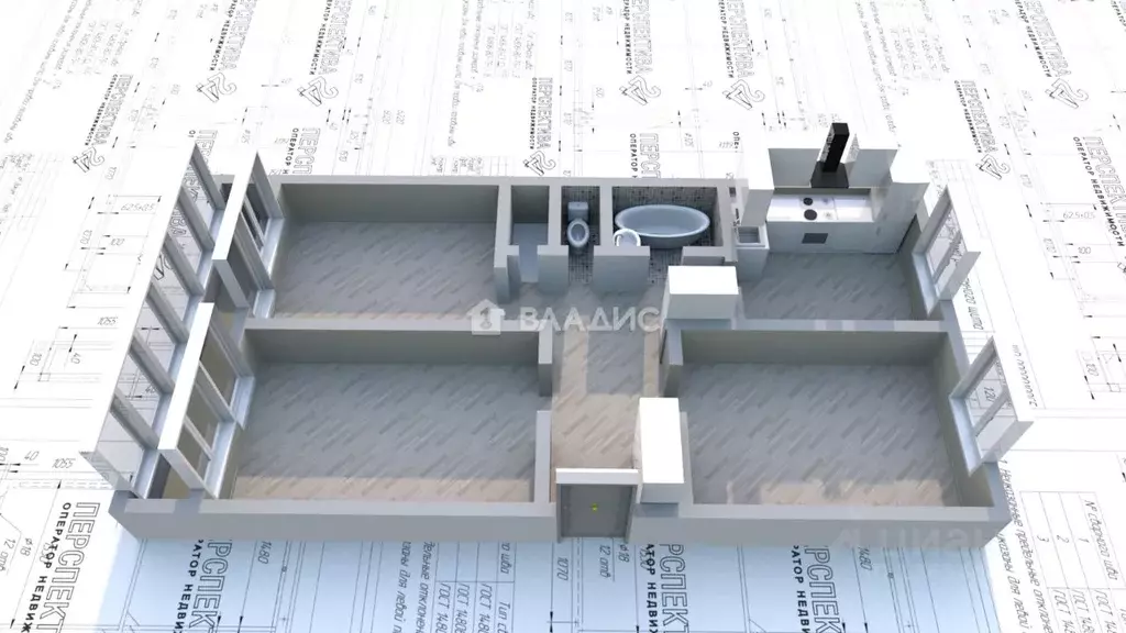 3-к кв. Иркутская область, Ангарск 10-й мкр, 46 (68.0 м) - Фото 2