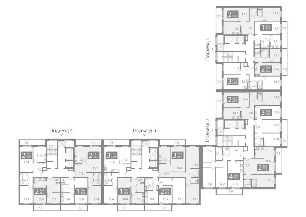 1-комнатная квартира: Томск, улица Пришвина, 52 (38.52 м) - Фото 1