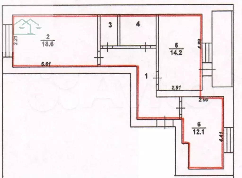 2-к. квартира, 60 м, 6/10 эт. - Фото 0