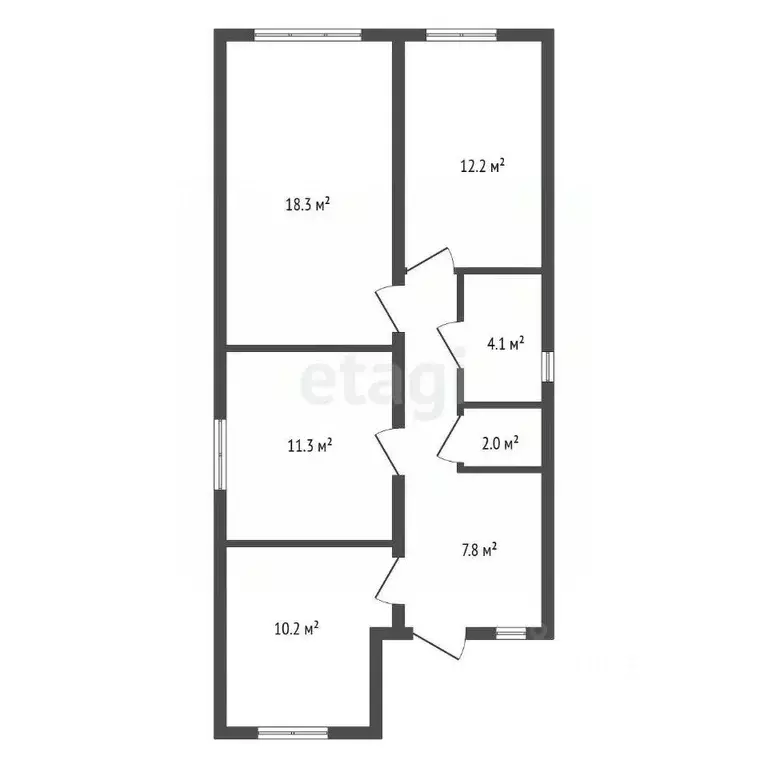 Дом в Воронежская область, с. Новая Усмань ул. Минина, 87 (80 м) - Фото 2