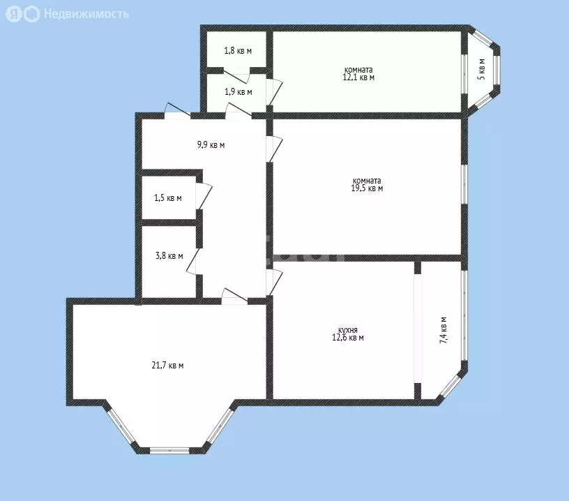3-комнатная квартира: Горячий Ключ, улица Ленина, 238Б (84.8 м) - Фото 1