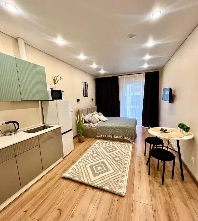 Студия Тюменская область, Тюмень ул. Газовиков, 38к1 (28.0 м) - Фото 1