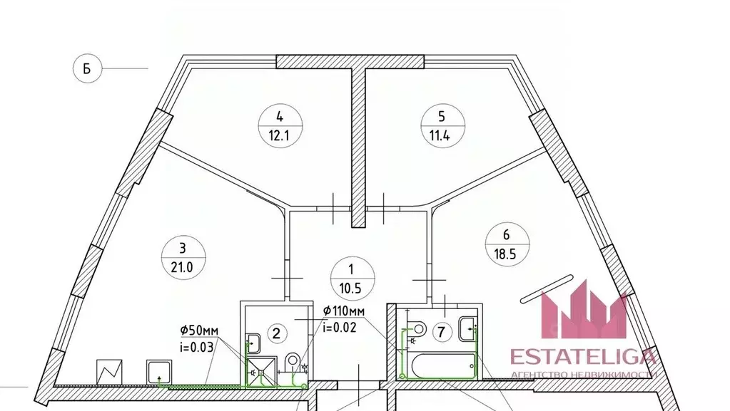 3-к кв. Москва ул. Лобачевского, 120к1 (84.0 м) - Фото 2