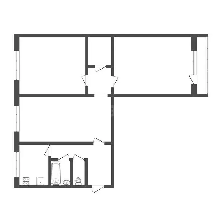 3-комнатная квартира: Саранск, проспект 60 лет Октября, 135 (64.1 м) - Фото 1