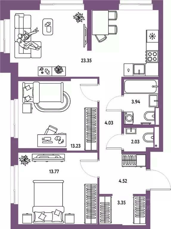 3-к кв. Московская область, Мытищи Страна.Парковая жилой комплекс ... - Фото 1