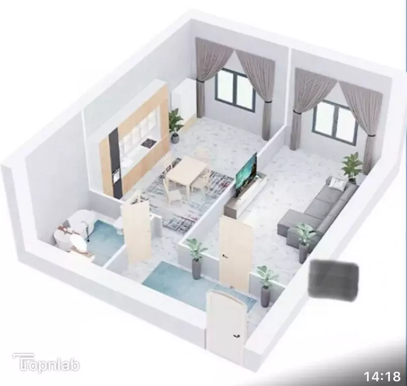 1-к кв. Дагестан, Избербаш ул. Имени Р. Зорге, 44 (44.0 м) - Фото 1