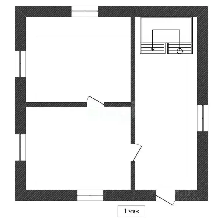 Комната Курганская область, Курган Половинская ул., 8Б (17.6 м) - Фото 2