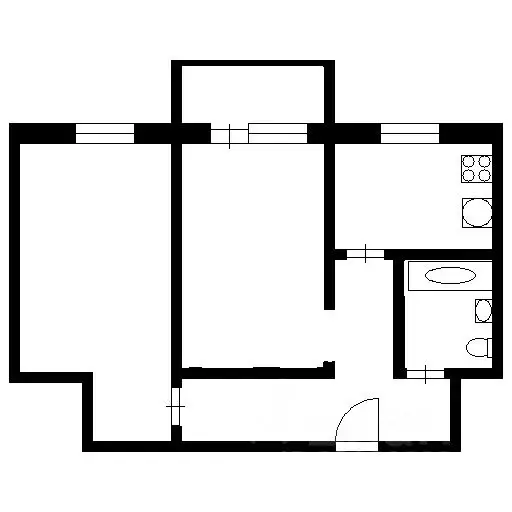 2-к кв. Челябинская область, Челябинск ул. Бажова, 50Б (41.0 м) - Фото 2