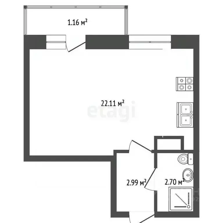 1-к кв. Ярославская область, Ярославль ул. Большая Норская, 3 (27.02 ... - Фото 2