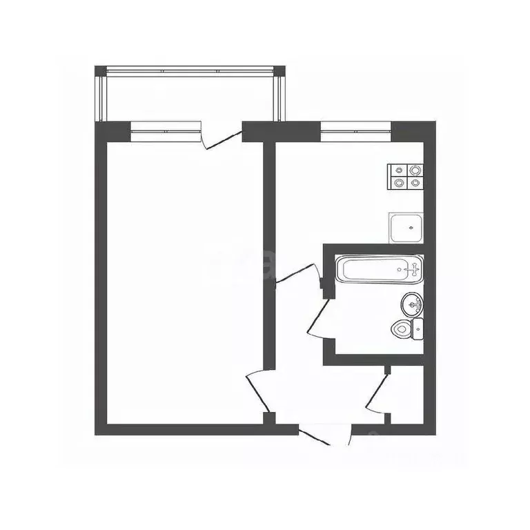 1-к кв. Ульяновская область, Ульяновск ул. Аблукова, 91 (27.0 м) - Фото 2