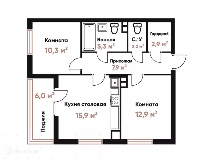 Продаётся 3-к квартира, 60 м - Фото 1