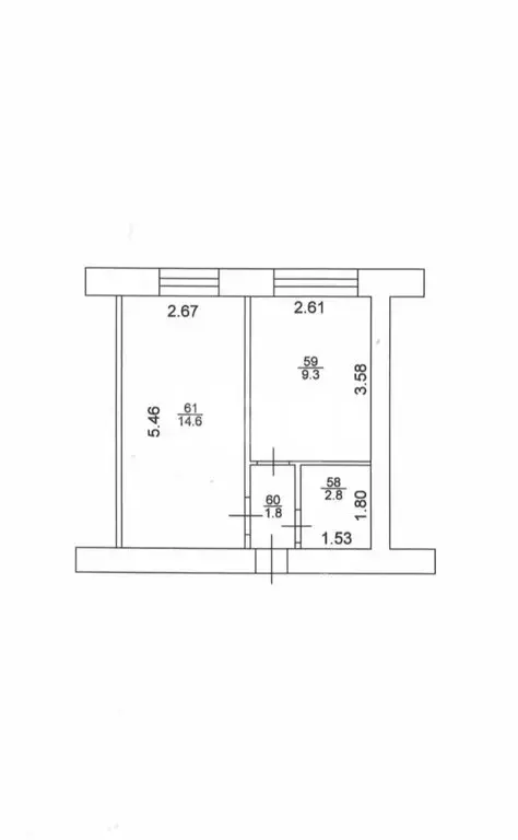 1-комнатная квартира: Казань, Адмиралтейская улица, 17 (28.5 м) - Фото 1