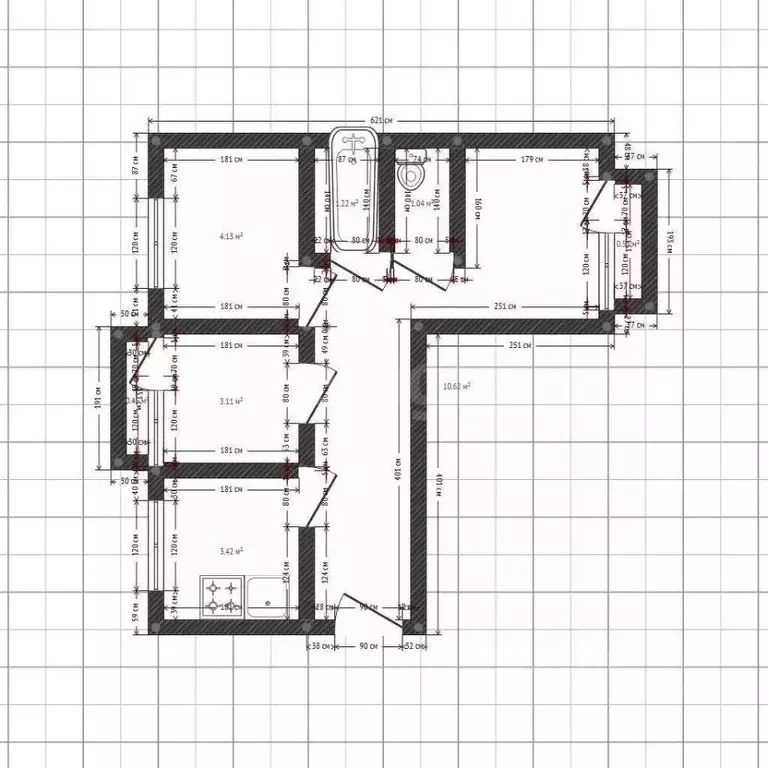3-к кв. Иркутская область, Ангарск 7-й мкр, 13 (67.2 м) - Фото 2
