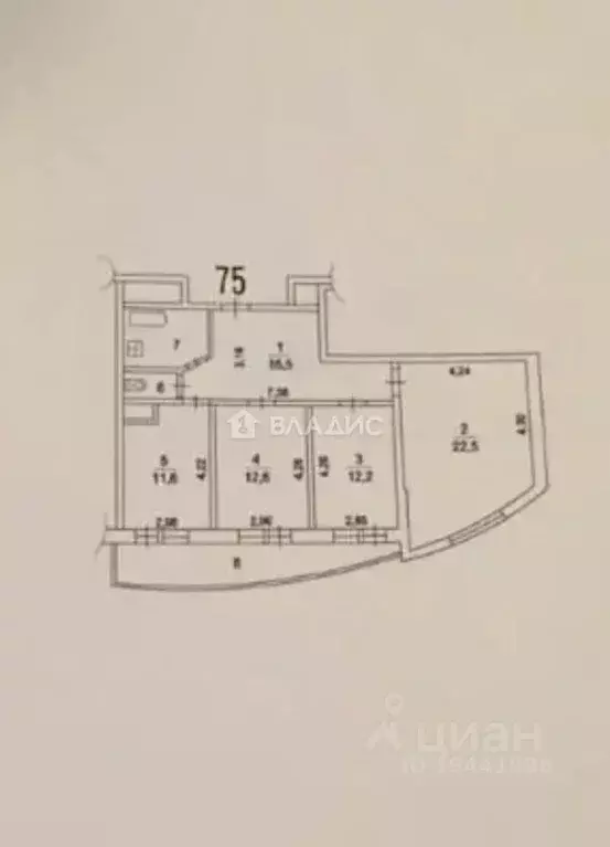 3-к кв. Московская область, Химки Юбилейный просп., 1к2 (82.5 м) - Фото 2
