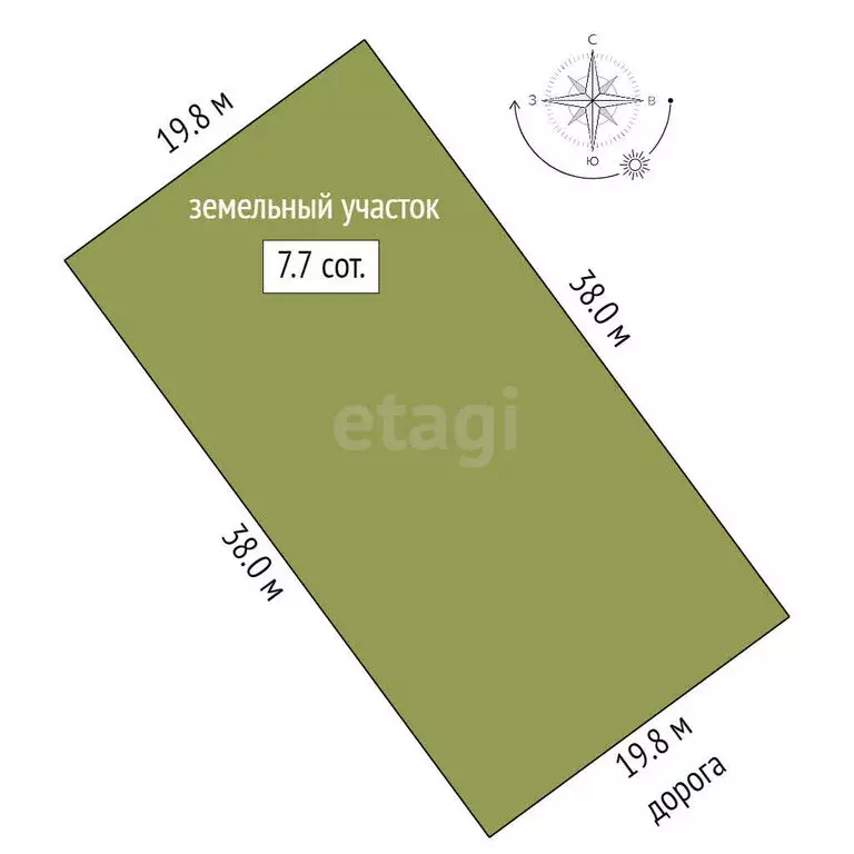 Участок в Новый Уренгой, ДНТ Титан, Облачная улица (22.95 м) - Фото 0