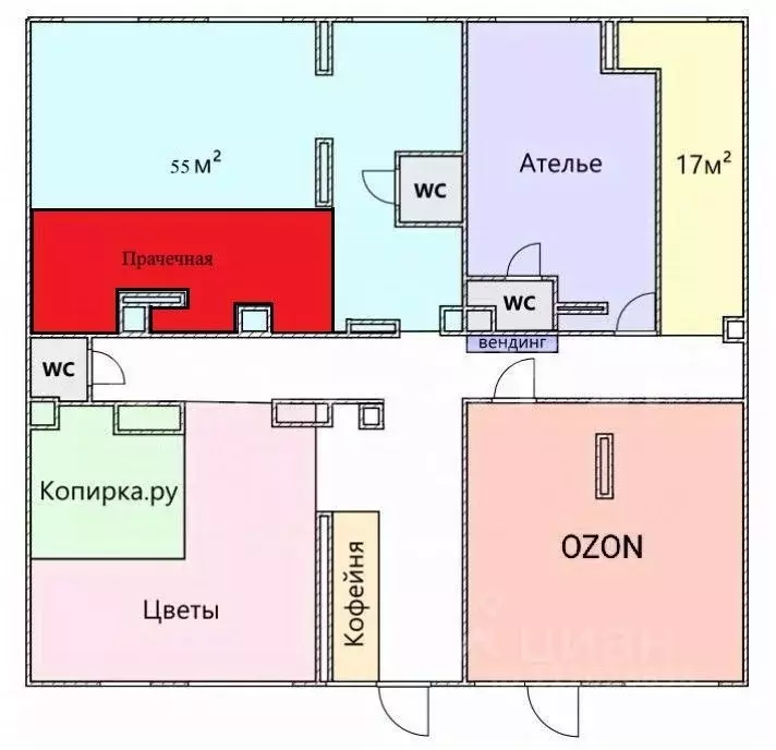Помещение свободного назначения в Москва Олонецкая ул., 4 (55 м) - Фото 2