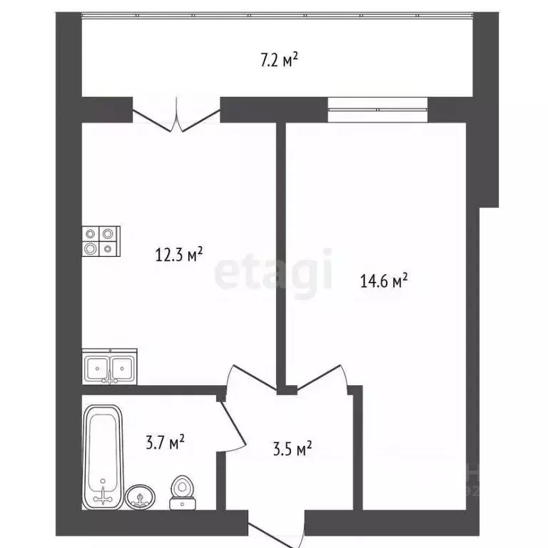 1-к кв. Ярославская область, Ярославль ул. Малая Норская, 3А (37.1 м) - Фото 2