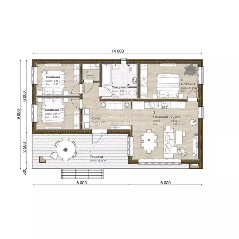 Дом в Московская область, Подольск городской округ, д. Северово ул. ... - Фото 2