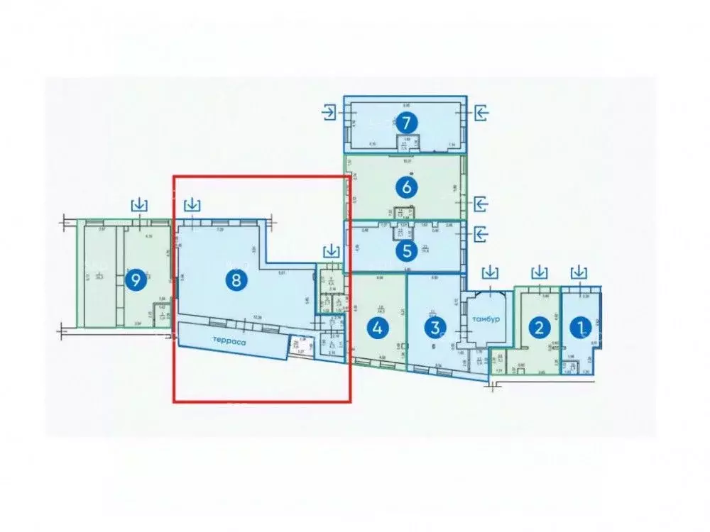 Помещение свободного назначения в Москва Долгоруковская ул., 27С1 (94 ... - Фото 2