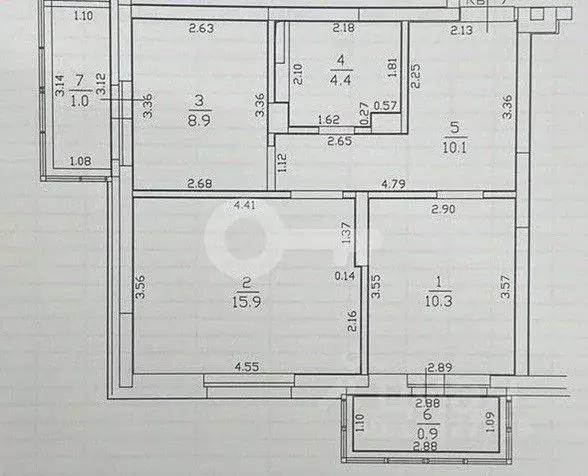 2-к кв. Татарстан, Казань ул. Николая Ершова, 65Б/3 (51.5 м) - Фото 1