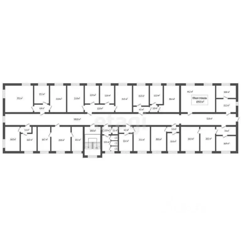 Офис в Новосибирская область, Новосибирск просп. Димитрова, 7 (695 м) - Фото 2