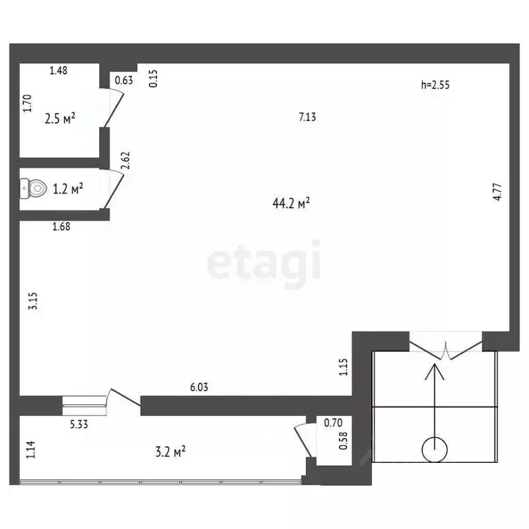 Помещение свободного назначения в Забайкальский край, Чита ул. Бутина, ... - Фото 2