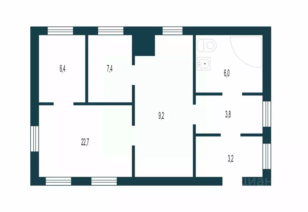 Дом в Новосибирская область, Искитим Канатная ул., 97 (56 м) - Фото 2