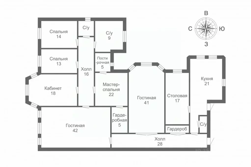 6-к кв. Москва Поварская ул., 20 (250.5 м) - Фото 2