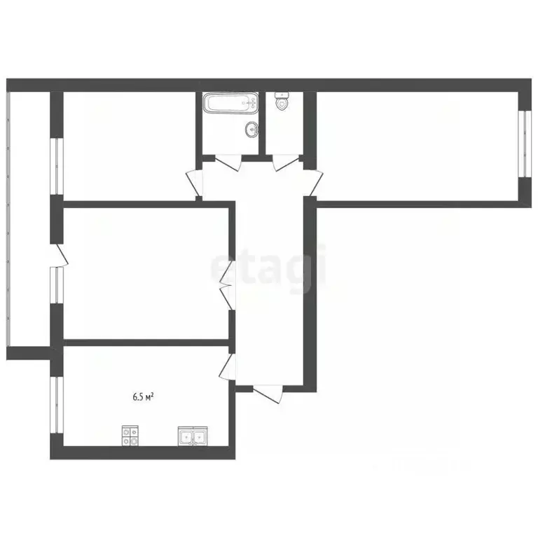 3-к кв. Мордовия, Саранск Гожувская ул., 28 (58.0 м) - Фото 1