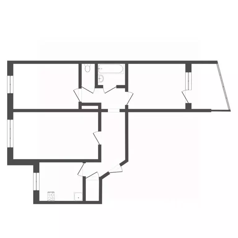 3-к кв. Тюменская область, Тюмень Комсомольская ул., 44 (63.5 м) - Фото 0
