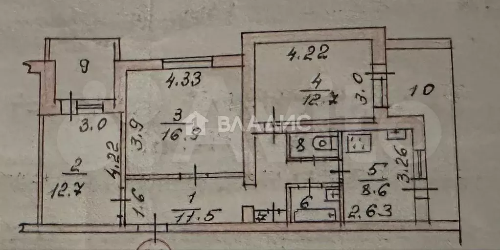 3-к. квартира, 85 м, 2/5 эт. - Фото 0