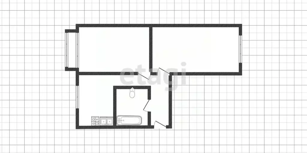 2-к кв. Саратовская область, Саратов Моторная ул., 12 (45.2 м) - Фото 2
